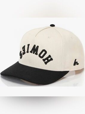Howies Hockey Two-Tone Backhand Lid Hat - Cream and Black